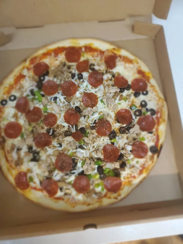 Meat Lovers Pie Missing a Slice