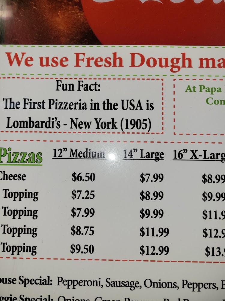 Papa Luigi's Menu image 4